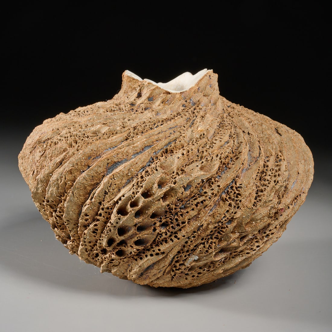 Anne Goldman, sculptural pottery vase (1 of 6)