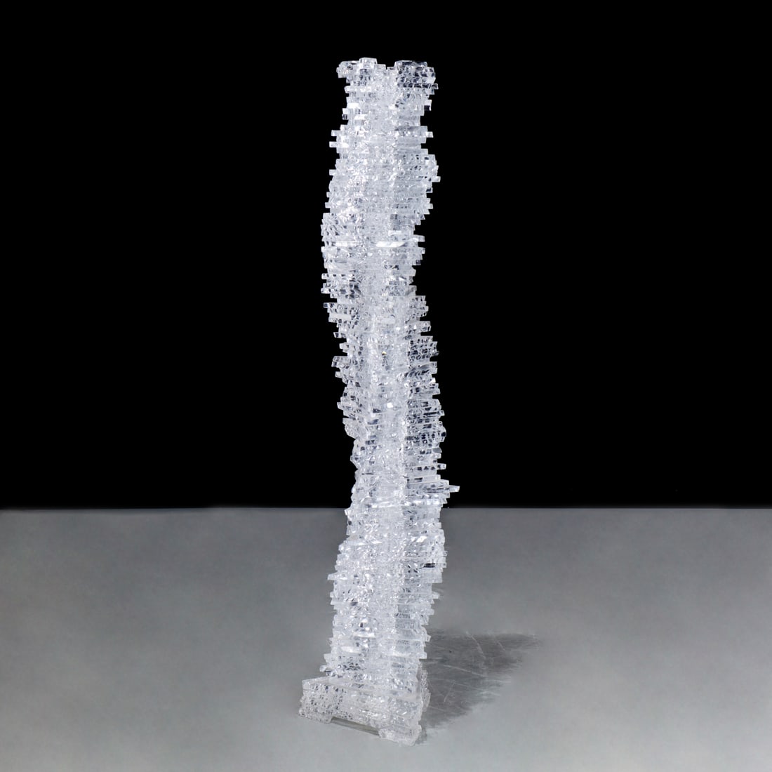 Stacked lucite illuminated sculpture (1 of 8)