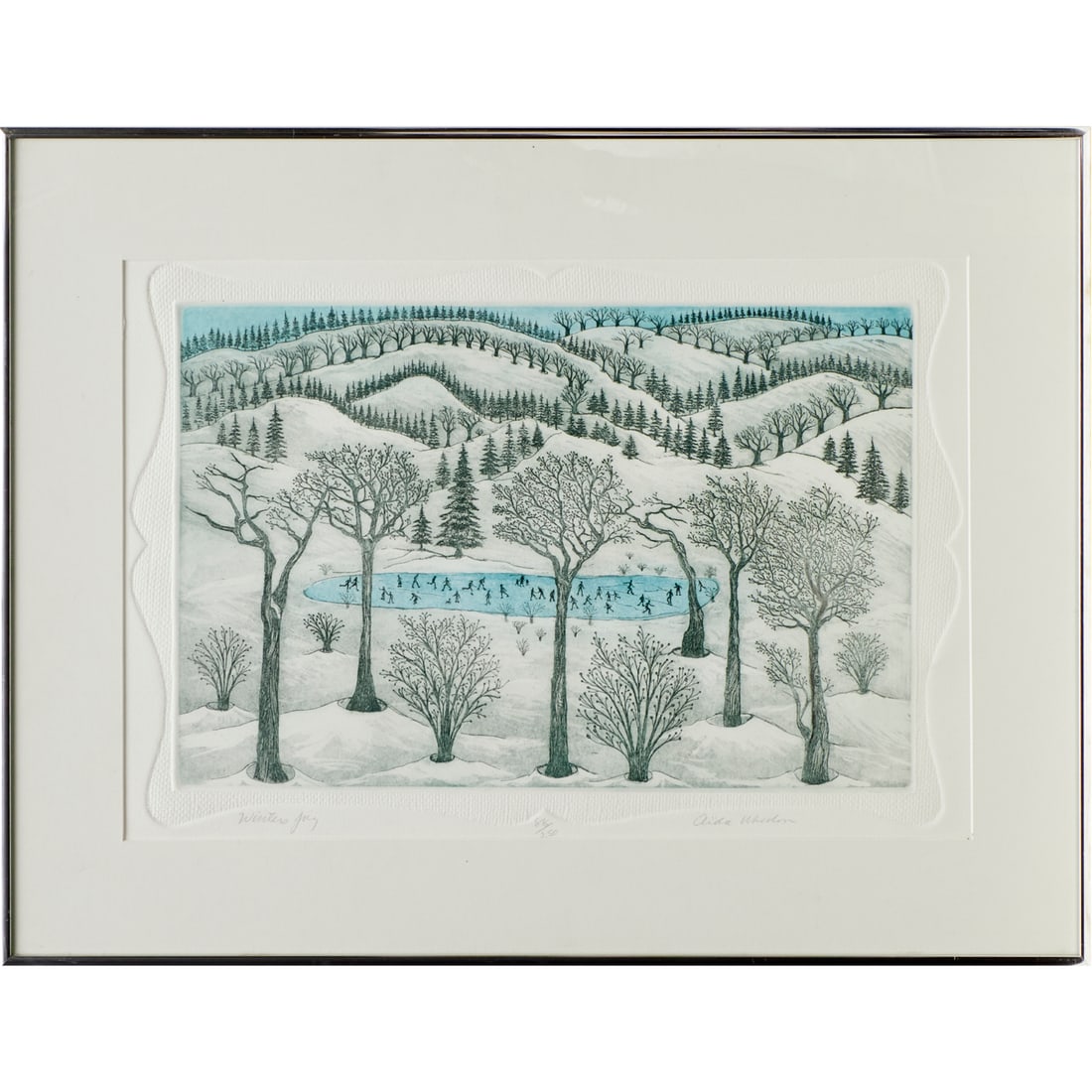 Aida Whedon, color etching (1 of 9)
