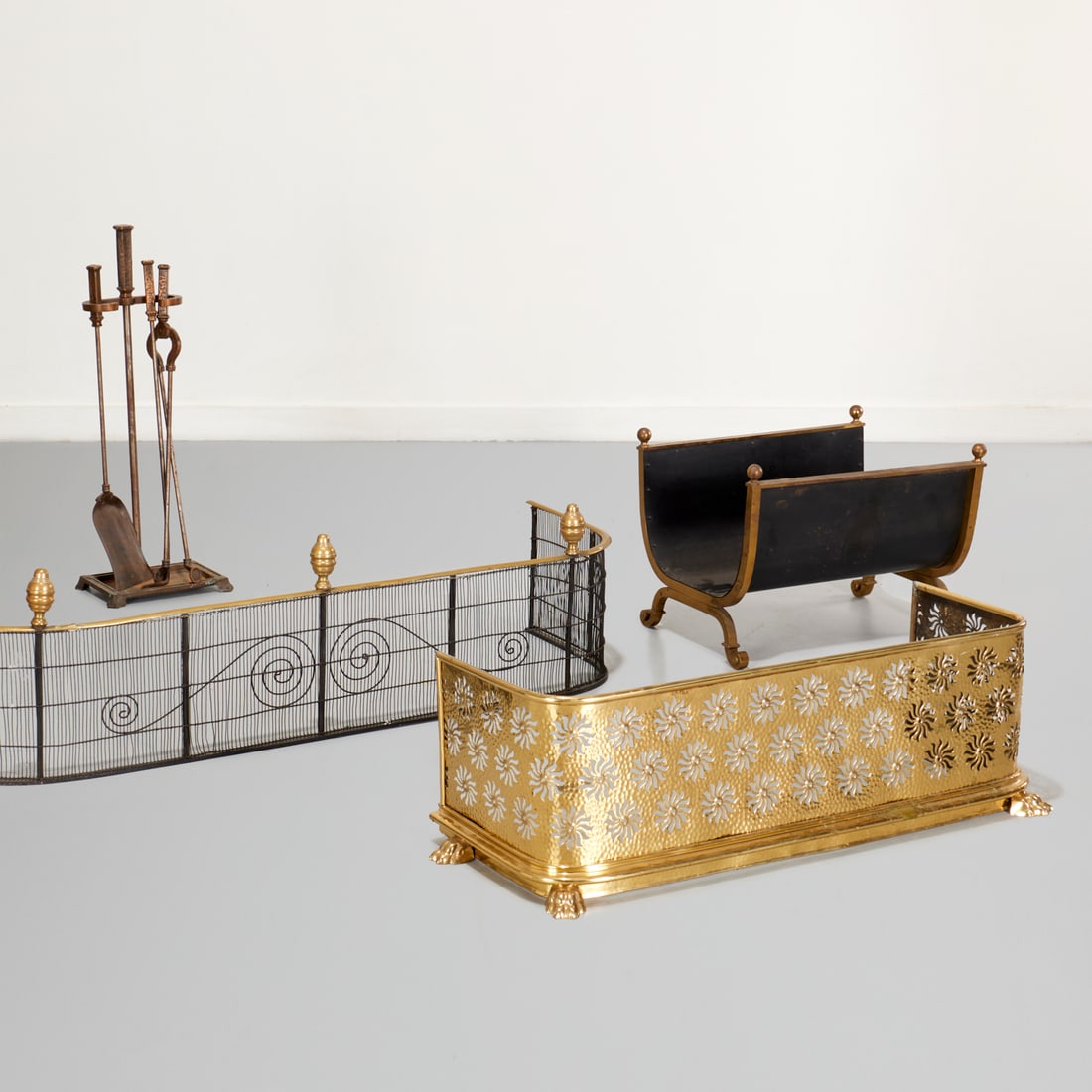 Antique and Vintage fireplace accessories group (1 of 6)