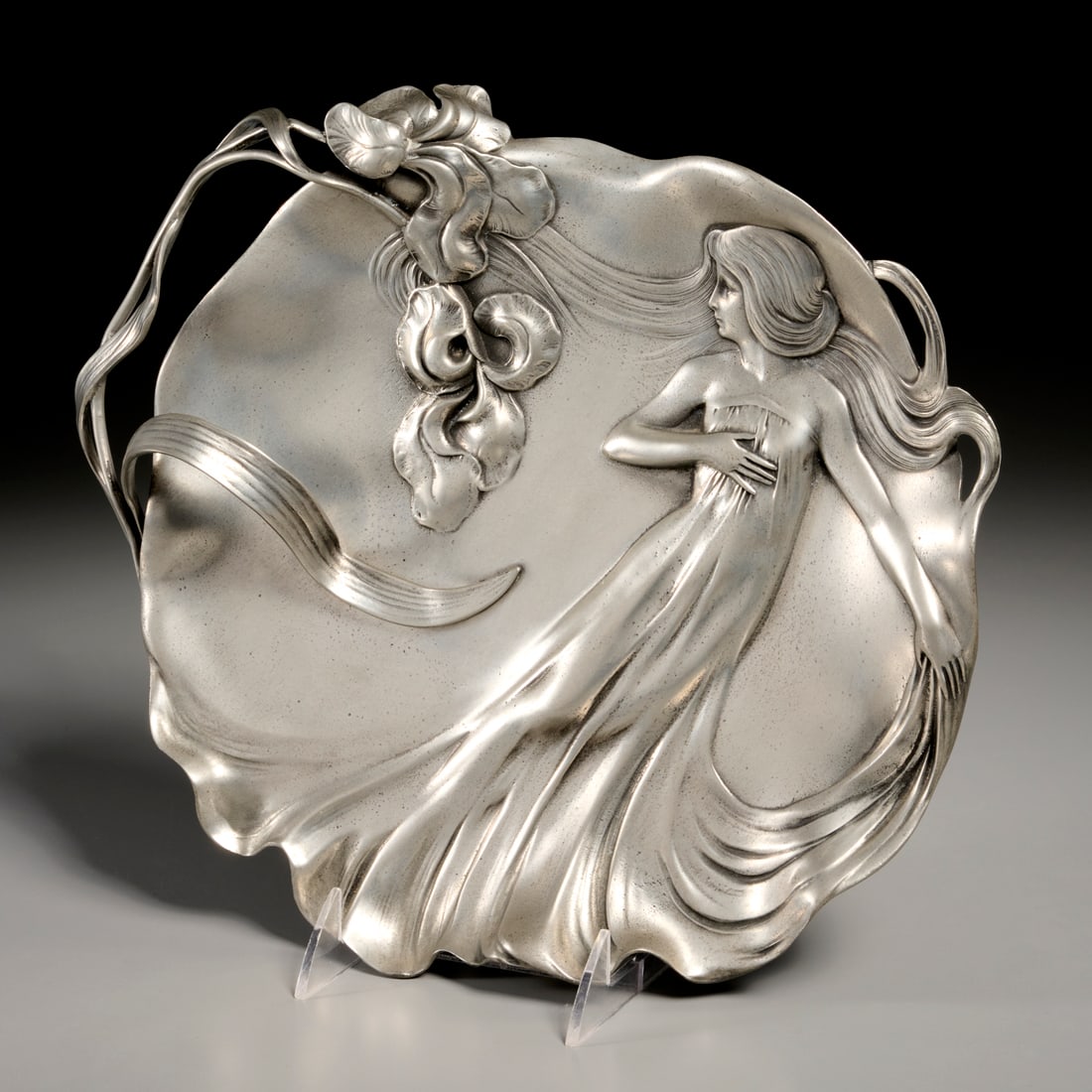 WMF Art Nouveau pewter card tray (1 of 6)