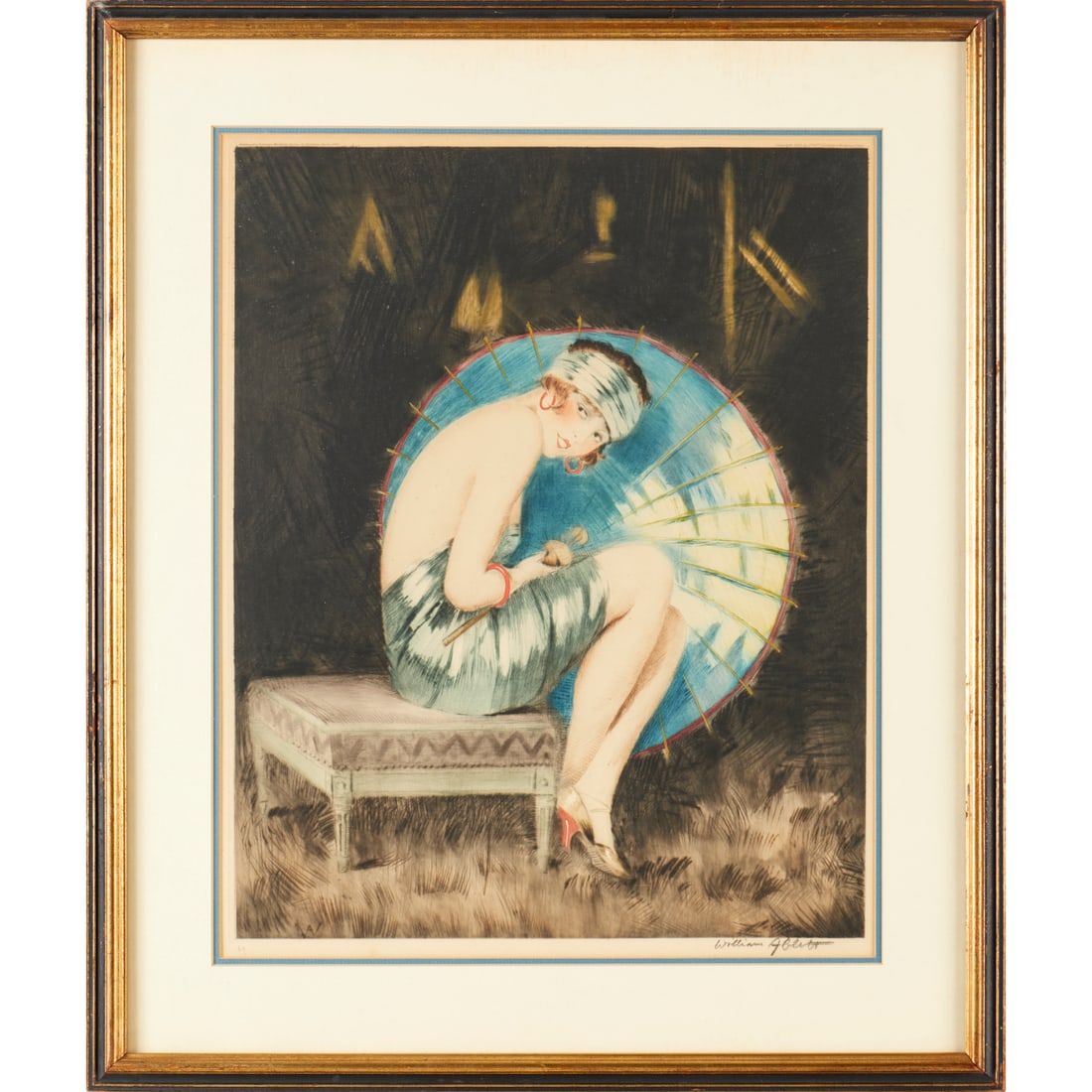 William Albert Ablett, aquatint etching (1 of 7)