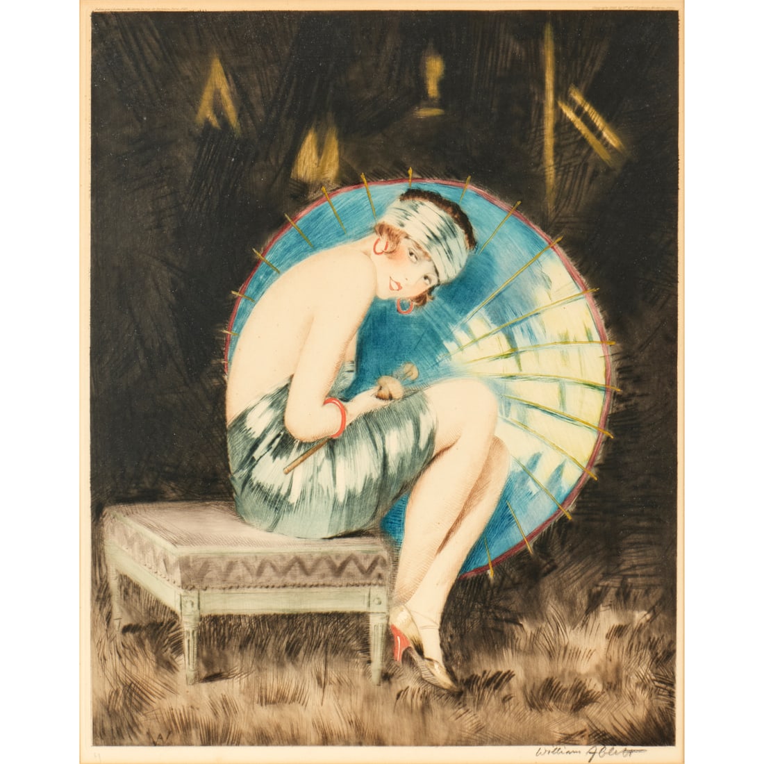 William Albert Ablett, aquatint etching - 2
