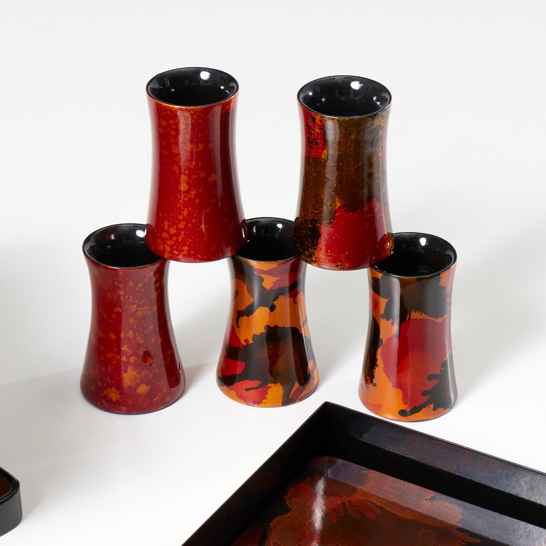 Large collection Vietnamese lacquerware - 2