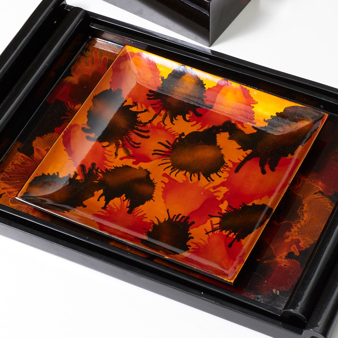 Large collection Vietnamese lacquerware - 3