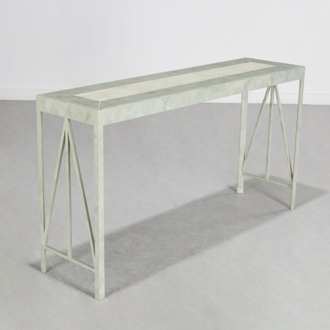 R & Y Augousti (style) shagreen console table (1 of 7)