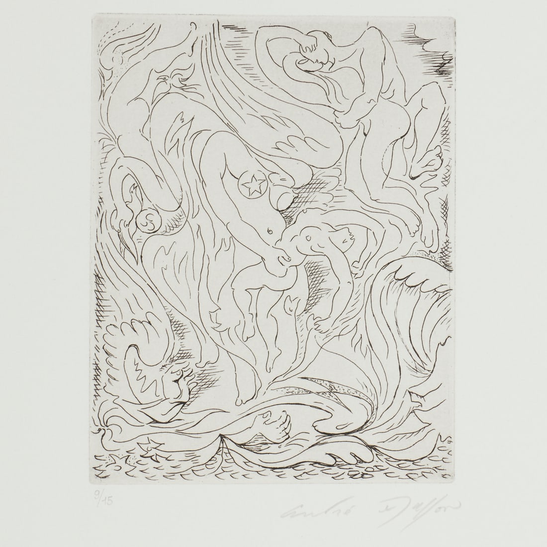 Andre Masson, signed etching - 3