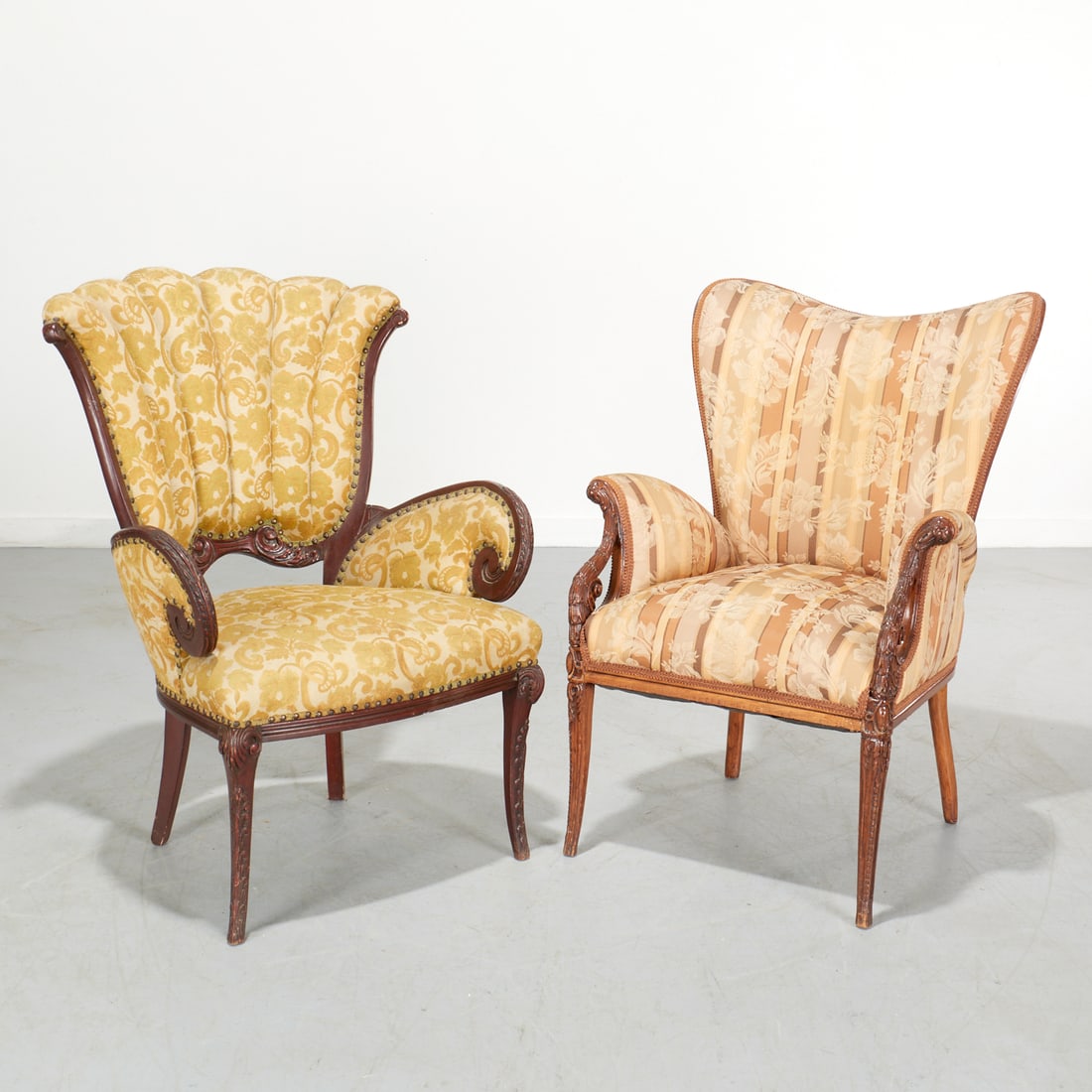 (2) Hollywood Regency armchairs (1 of 7)