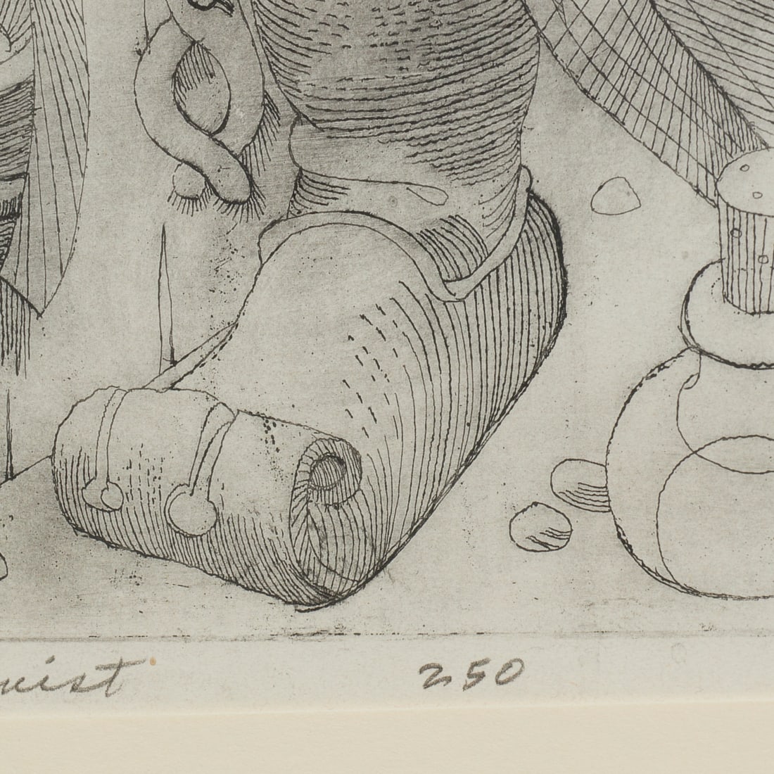 John Hull, signed etching - 5
