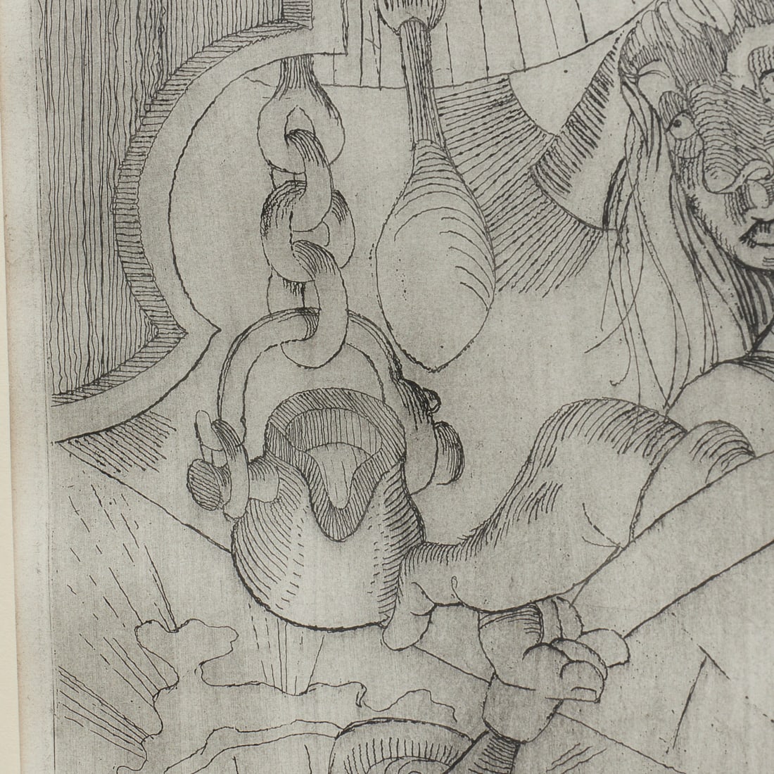 John Hull, signed etching - 7