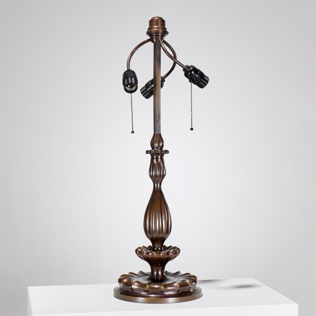 Just Andersen (style), bronze lamp, marked A.S.&G. (1 of 6)