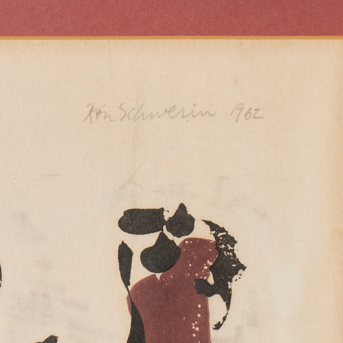 Ron Schwerin, relief etching, signed - 5