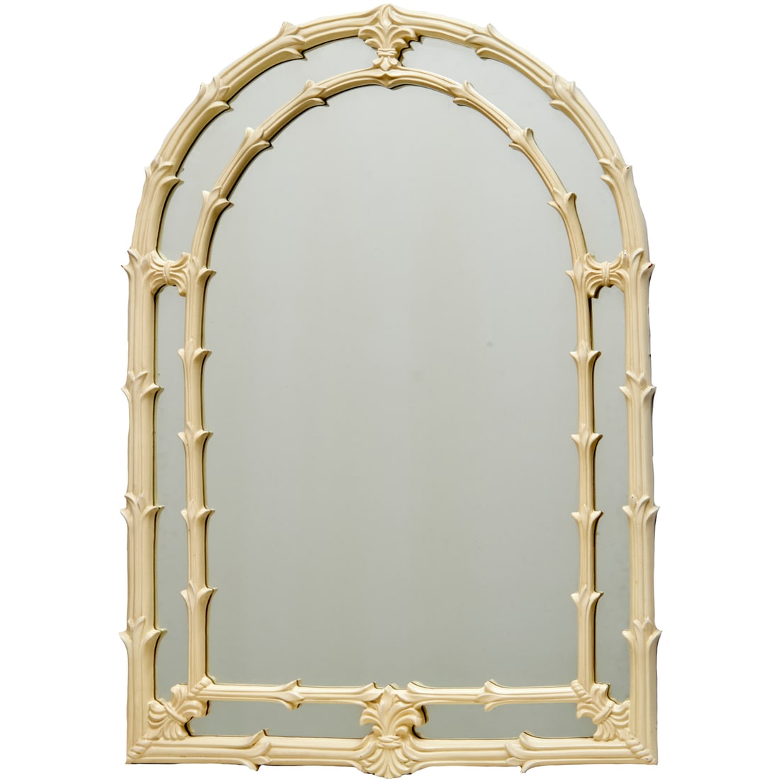 Gampel-Stoll (attrib), white lacquer mirror (1 of 5)