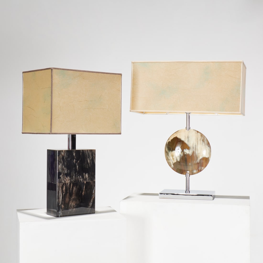 Arcahorn, (2) Contemporary Italian table lamps (1 of 6)