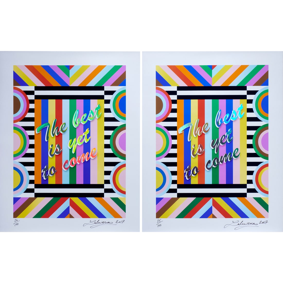 Lakwena Maciver, (2) screenprints, 2017, (1 of 7)