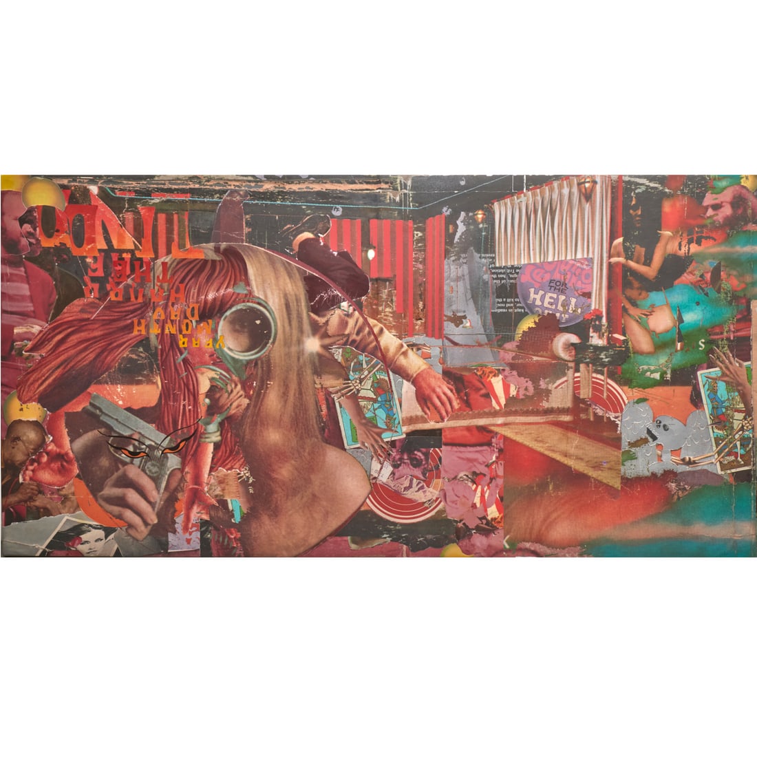 Justin Lowe, large mixed media on canvas, 2010 (1 of 8)