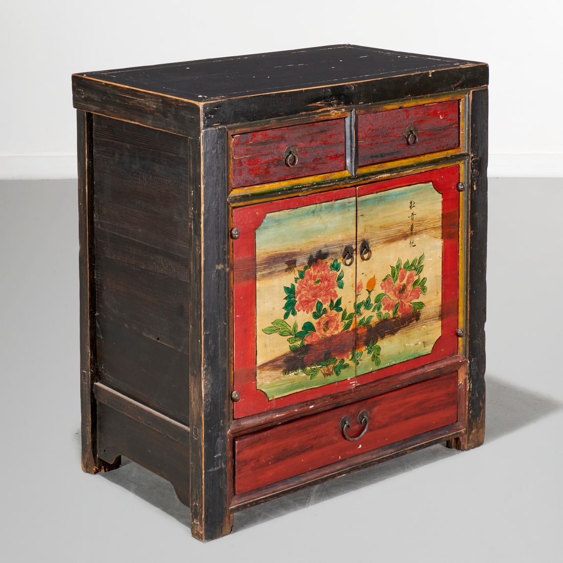 Sino-Tibetan hand painted cabinet (1 of 7)