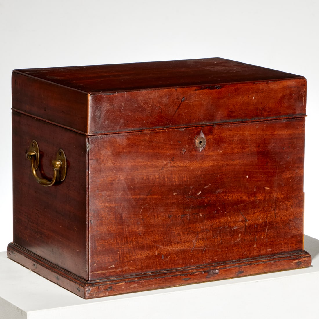 Large English mahogany tea chest (1 of 5)