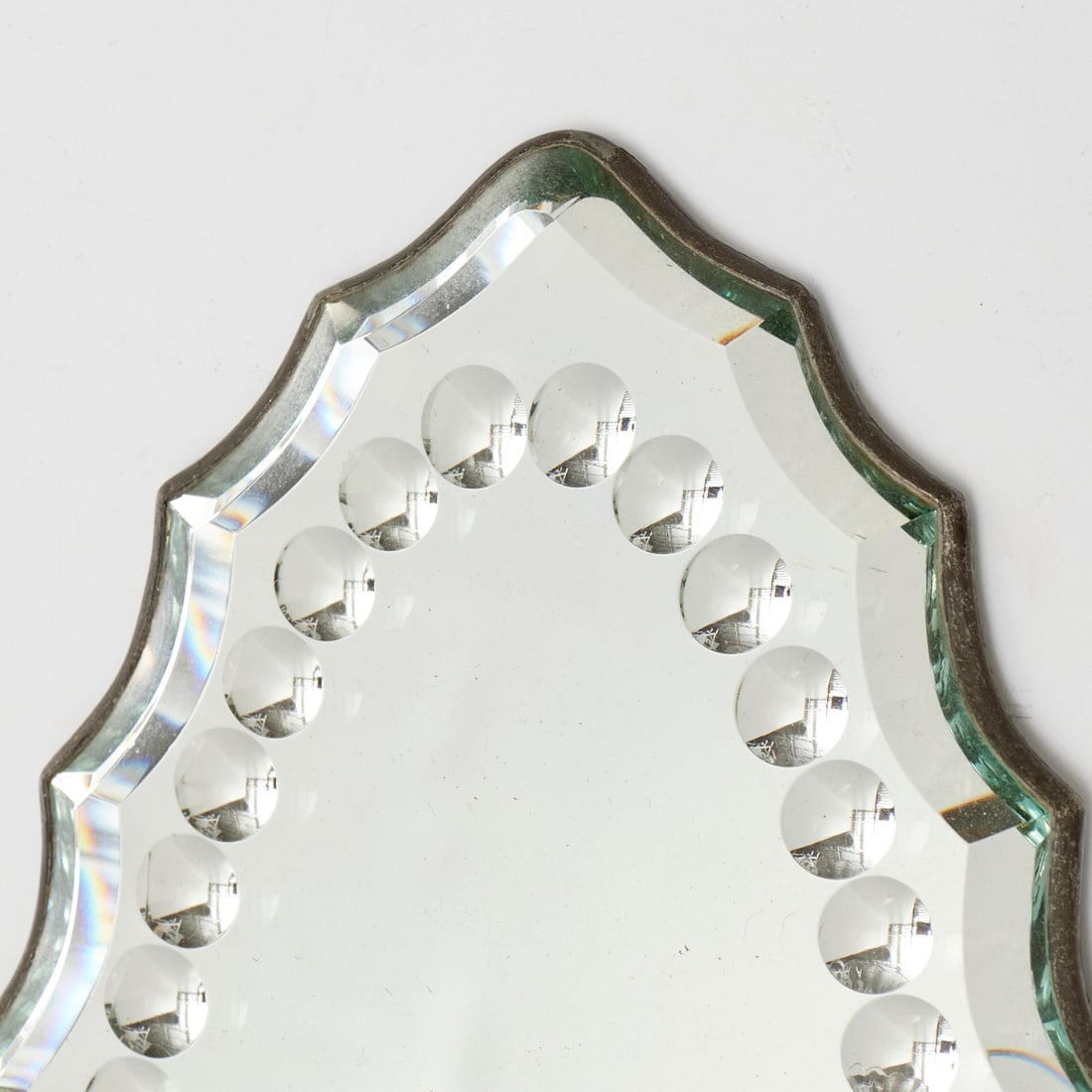 Pair Victorian mirror back wall pockets - 3