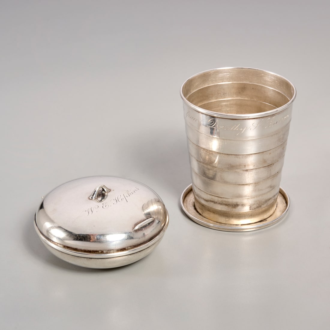 Gorham sterling travel cup and compass (1 of 7)