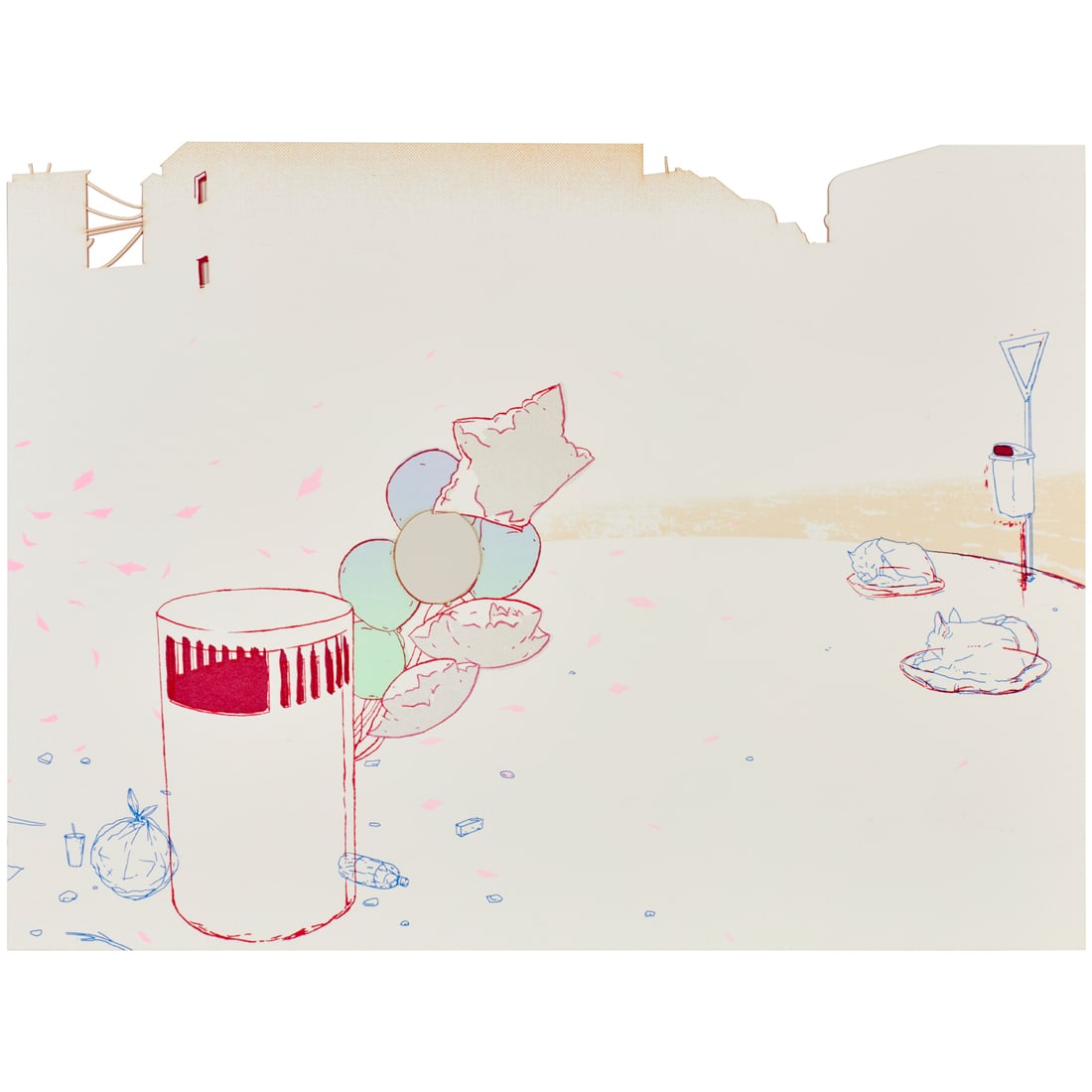 Amze Emmons, screenprint on Coventry rag paper (1 of 7)