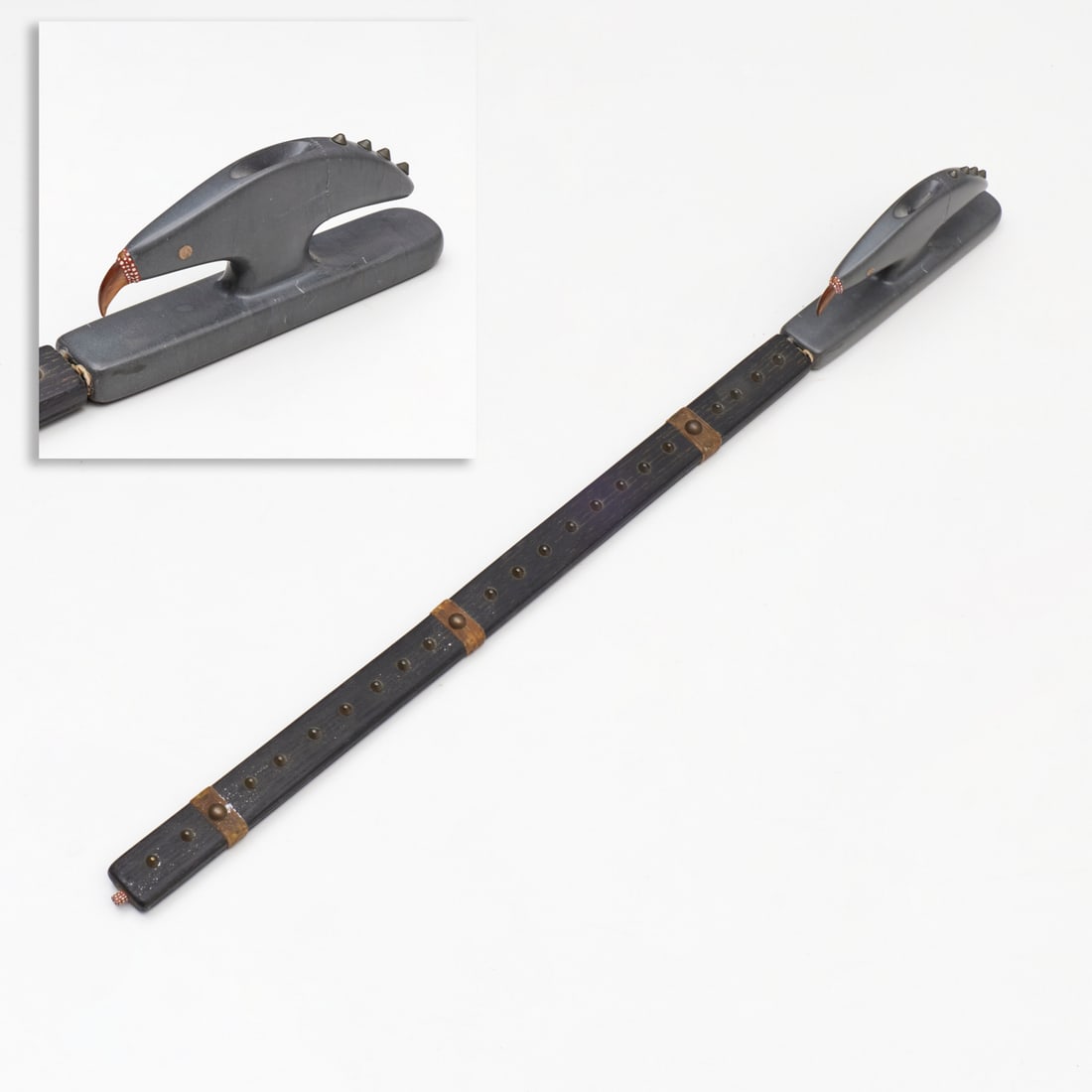 John Freesoul, carved stone peace pipe (1 of 5)