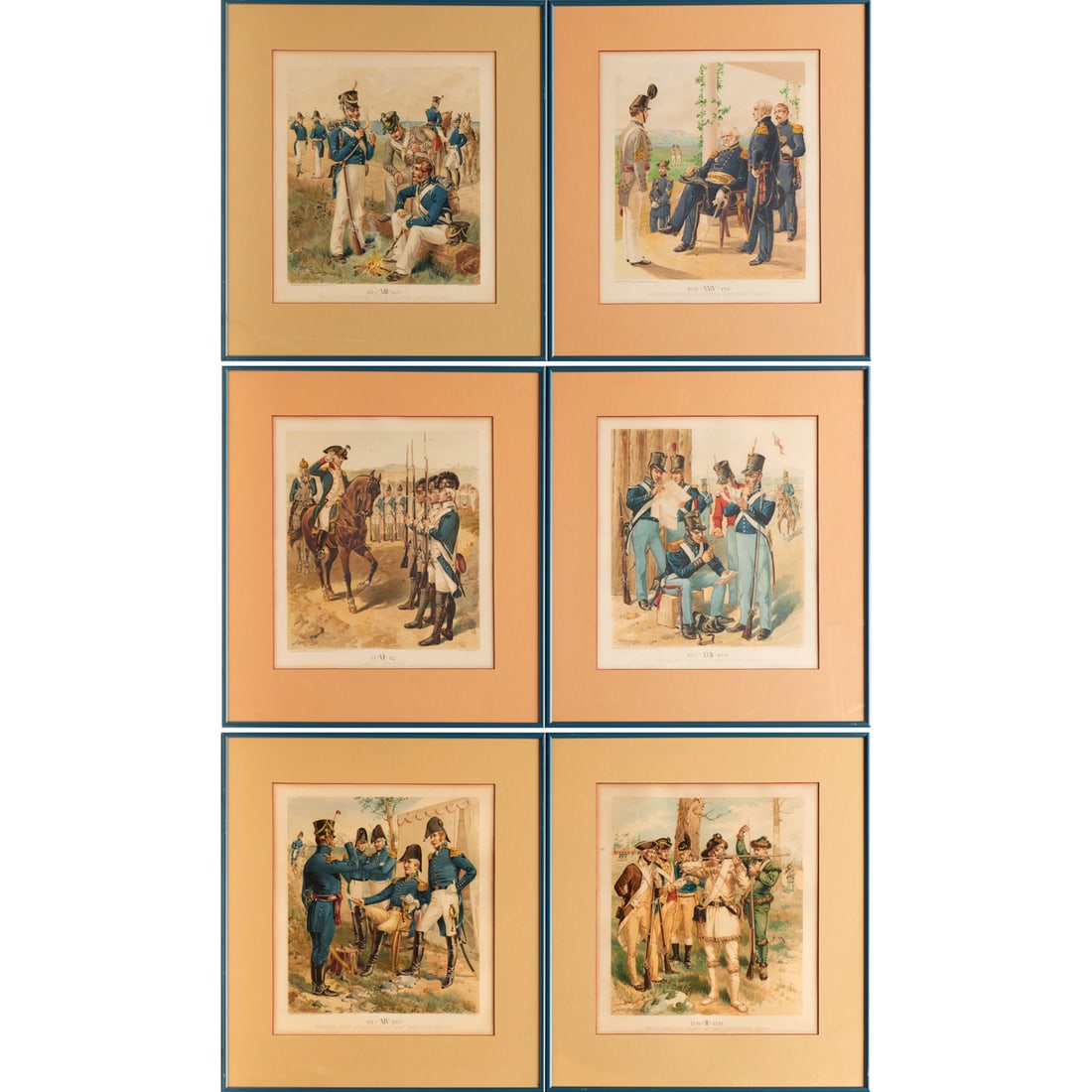 H. A. Ogden, (6) military lithographs (1 of 5)