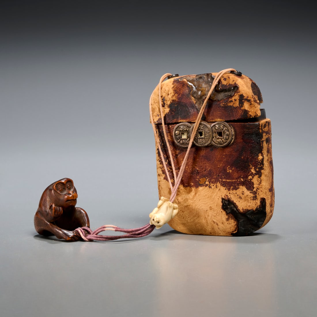 Antique Japanese tonkotsu, ojime, and netsuke (1 of 5)