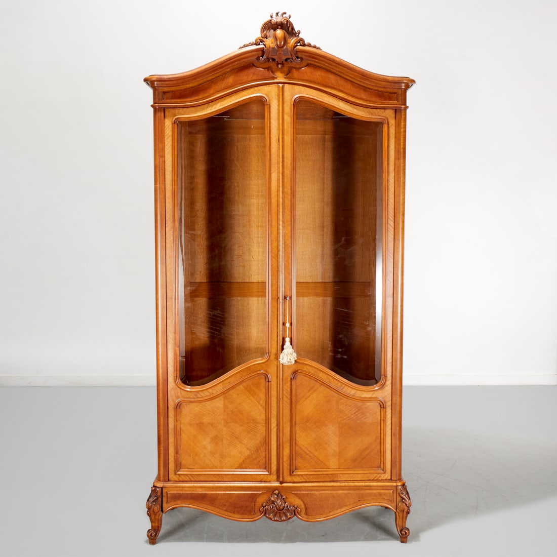 Louis XV style carved display vitrine (1 of 7)