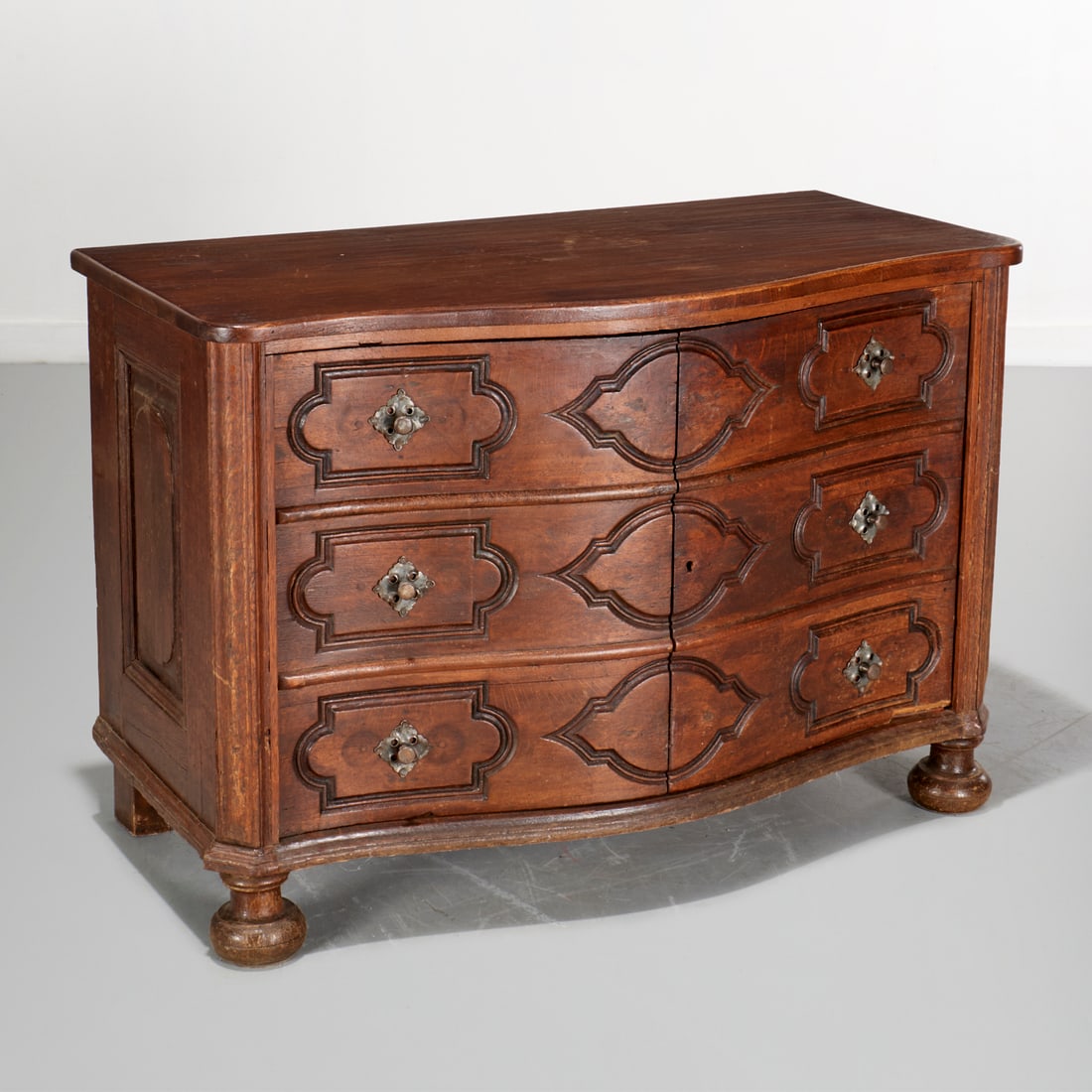French Regence carved walnut cabinet (1 of 7)