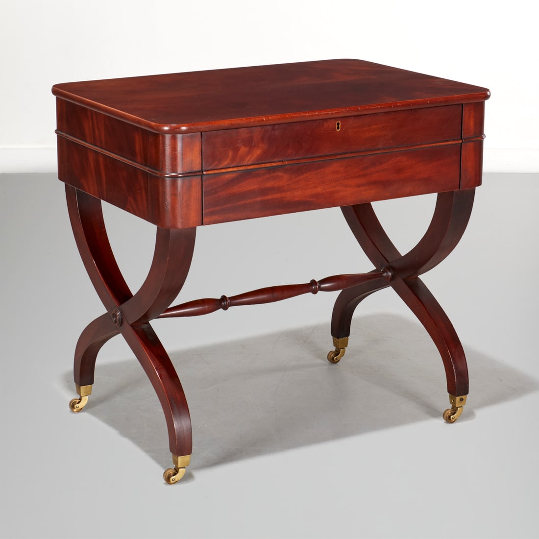 Ralph Lauren, mahogany "Barlow" side table (1 of 8)