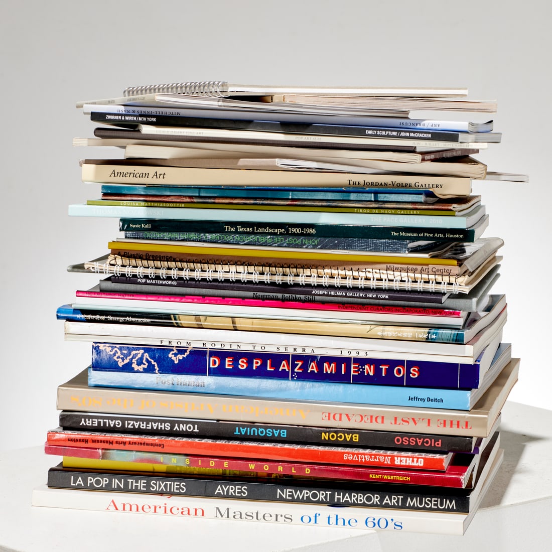 Box lot: artists & gallery exhibition catalogues (1 of 7)