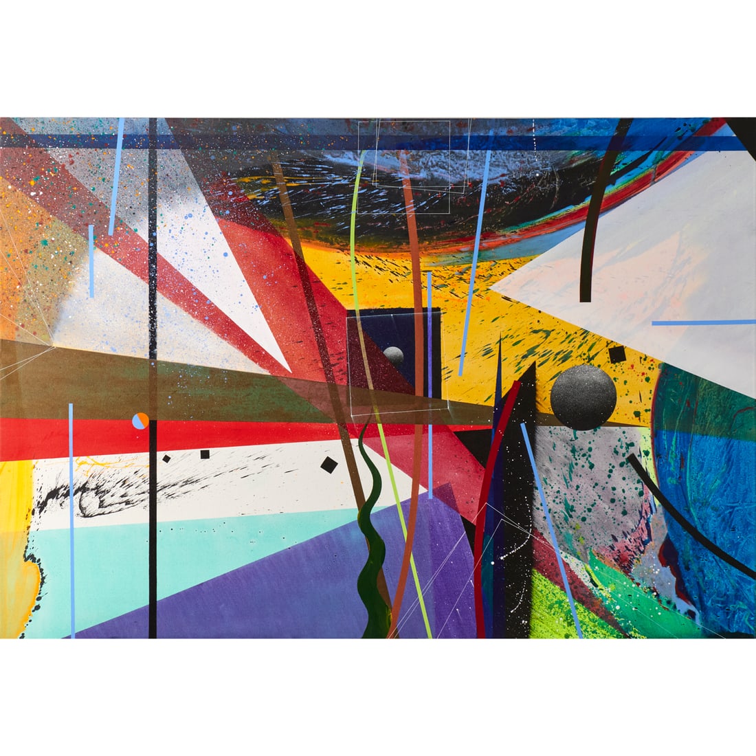 John Eric Broaddus, large acrylic on canvas (1 of 6)
