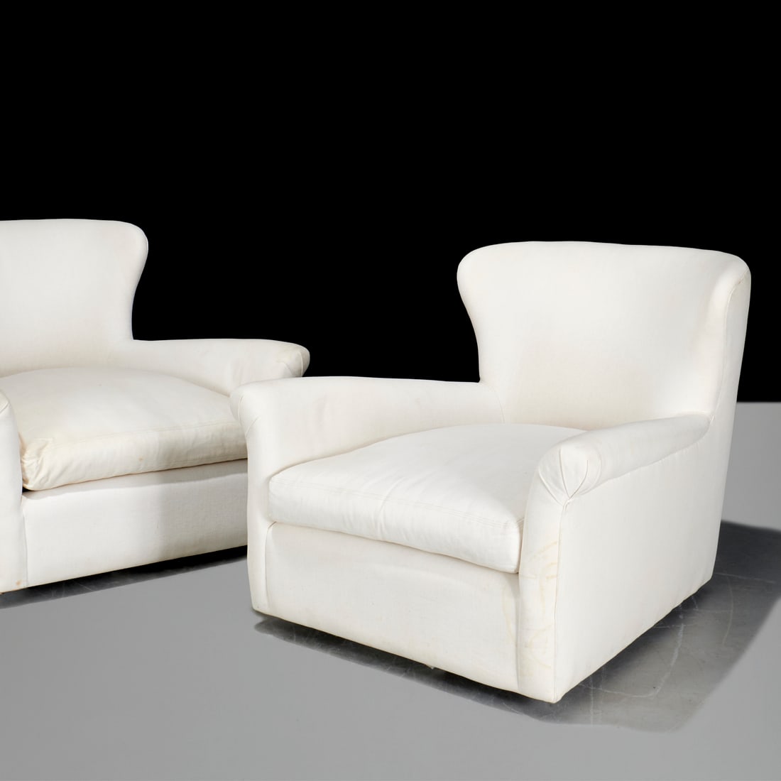 Pair Restoration Hardware oversized swivel gliders (1 of 7)