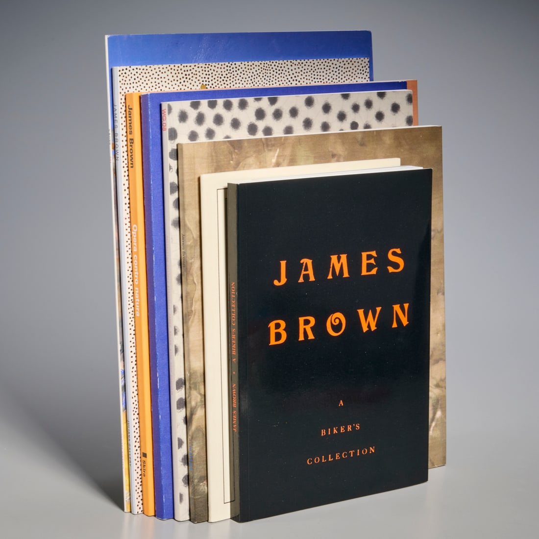 James Brown, (8) exhibition catalogues: James Brown, (8) exhibition catalogues, Incl. 1) James Brown Opera Contra Natura, Skira, 2003; 2) "The Story of the Stone", LipanjePuntin; 3) Internal Order, Galerie Lelong, 1999, 4) Plomo,