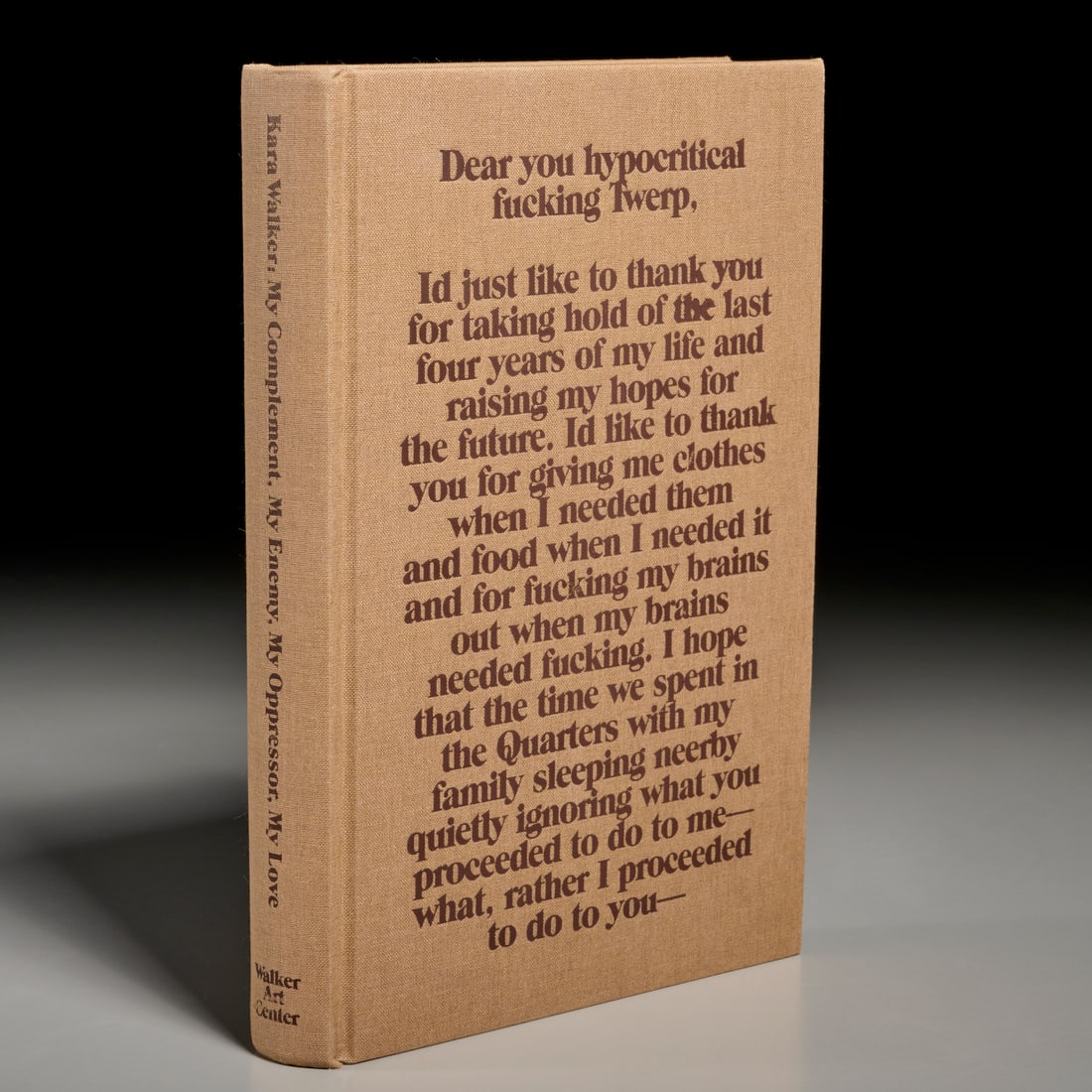 Kara Walker, My Complement, My Enemy..., signed (1 of 5)