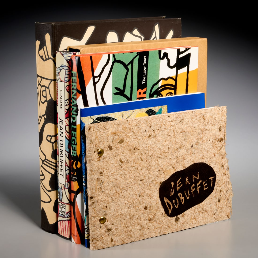 Jean Dubuffet and Fernand Leger, (5) vols.: Jean Dubuffet and Fernand Leger, (5) vols., Incl. 1) Jean Dubuffet: Delits, Deportments, Lieux de Haut Jeu. Weber, 1971, in French; 2) Towards an Alternate Reality, Pace/Abbeville, 1987, in slipcase; 
