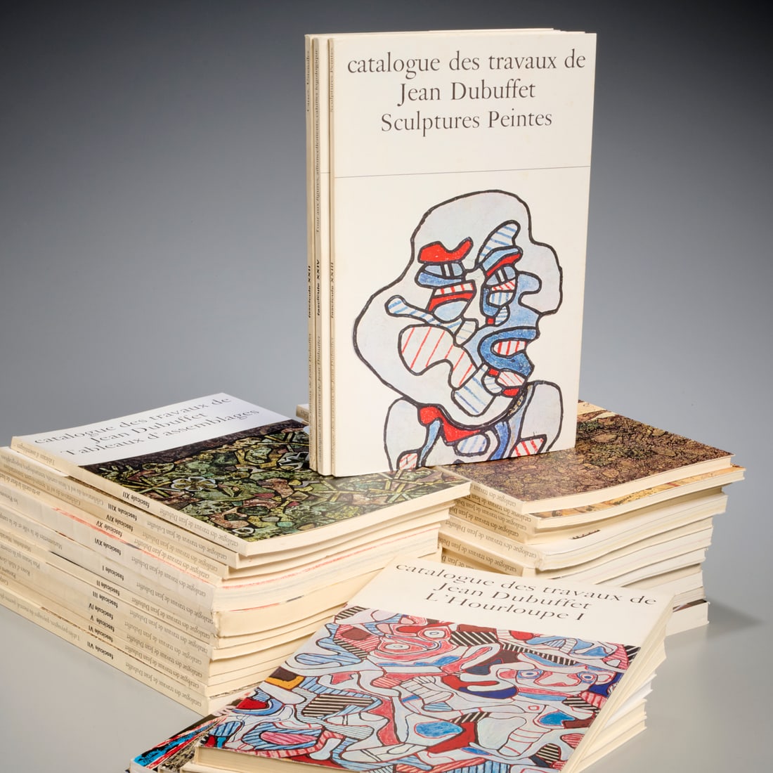 Catalogue des Travaux de Jean Dubuffet, (34) vols: Catalogue des Travaux de Jean Dubuffet, (34) vols, Les Editions de Minuit, 1966-1984, Catalogue Raisonne, Fascicules I-XXXIV, softcover, 12.75"h x 8.25"w Provenance: From an Important Private Collecti