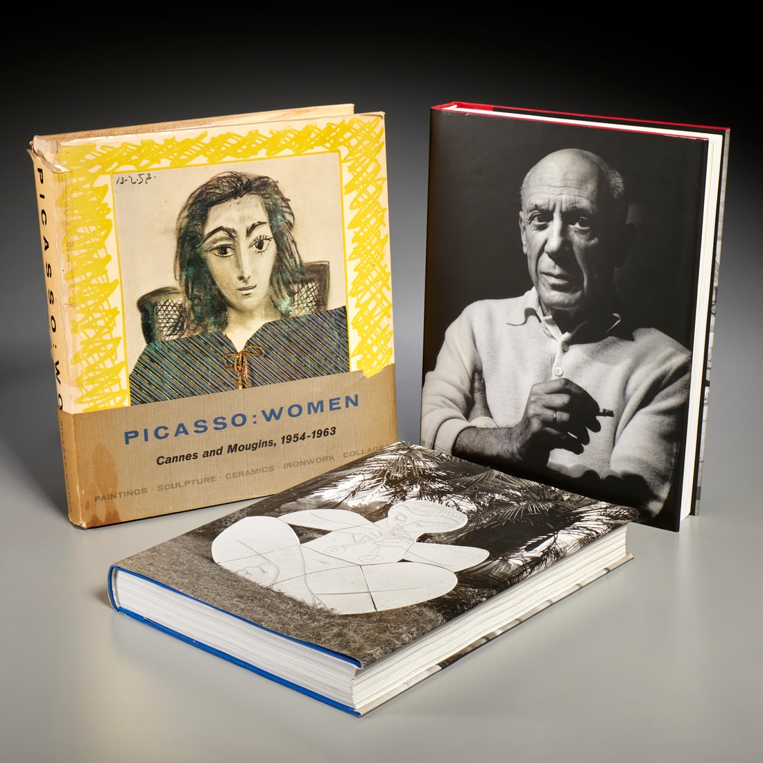 Pablo Picasso, (3) volumes: Pablo Picasso, (3) volumes, Picasso Mosqueteros. Gagosian, 2009, 320p; Picasso the Mediterranean Years 1945-1962. Gagosian, 2010, 390p; and, Picasso: Women Cannes and Mougins, 1954-1963. Editions