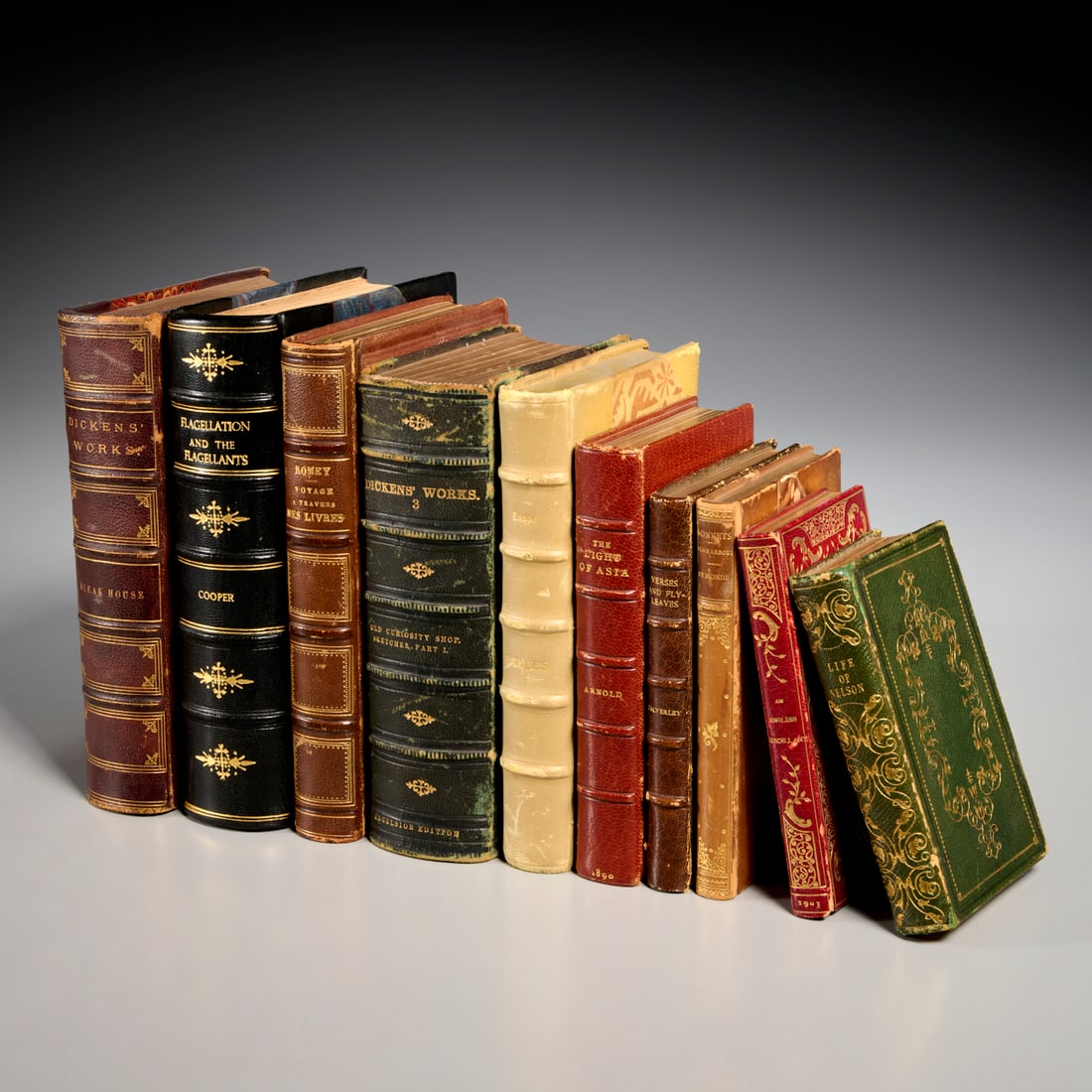 (10) vols. leather bindings, incl. Zaehnsdorf (1 of 5)
