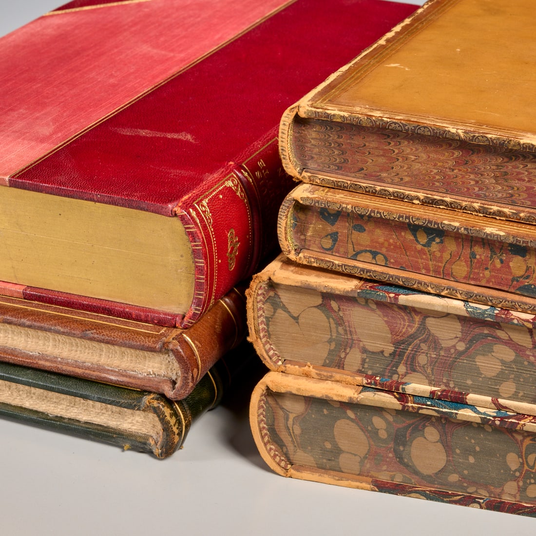 (7) Vols., leather bindings - 7