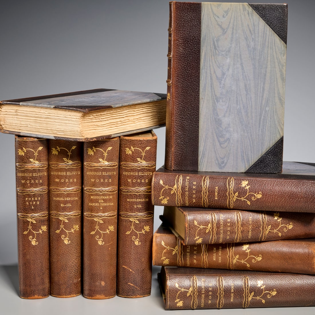 The Works of George Eliot, fine leather binding (1 of 4)