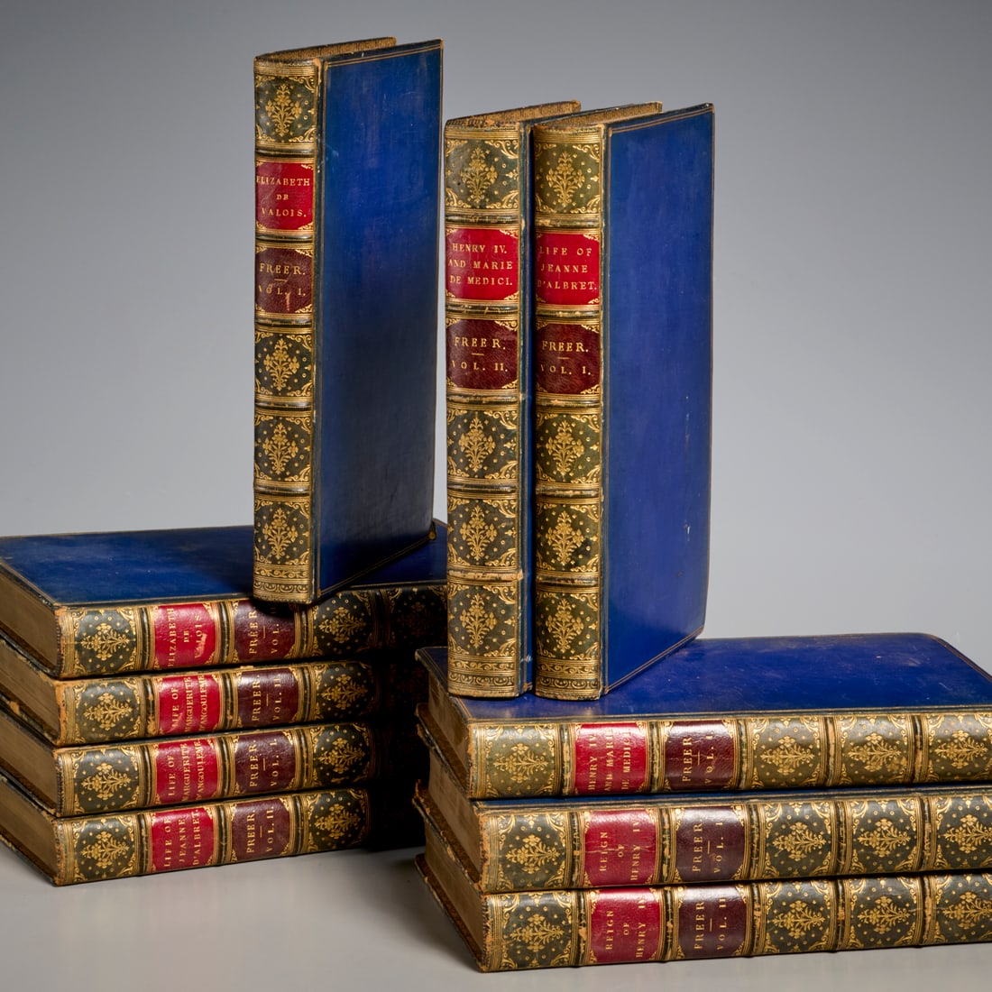 Freer, English History set, fine leather binding (1 of 6)