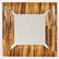 Karl Springer style lacquered birch bark mirror