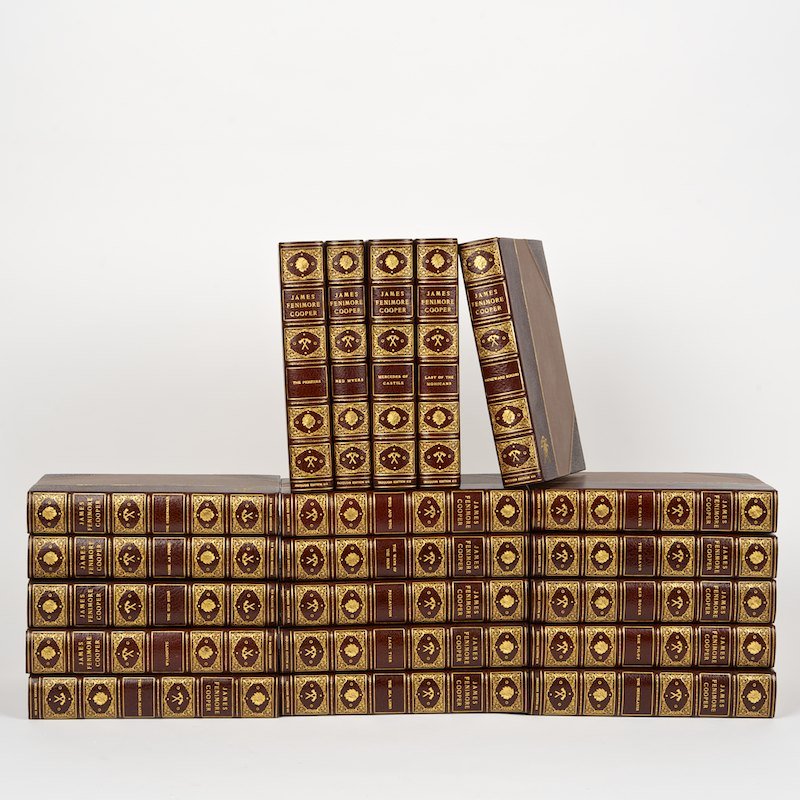 Books: Cooper, James Fenimore. Works. "Iroquois: Books: Cooper, James Fenimore. Works. "Iroquois Edition", Cooper, James Fenimore. Works. New York, n.d. (20) volumes, 8vo, brown half morocco. The "Iroquois Edition"