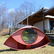 Great Lalanne style eye-form sheet metal fire pit