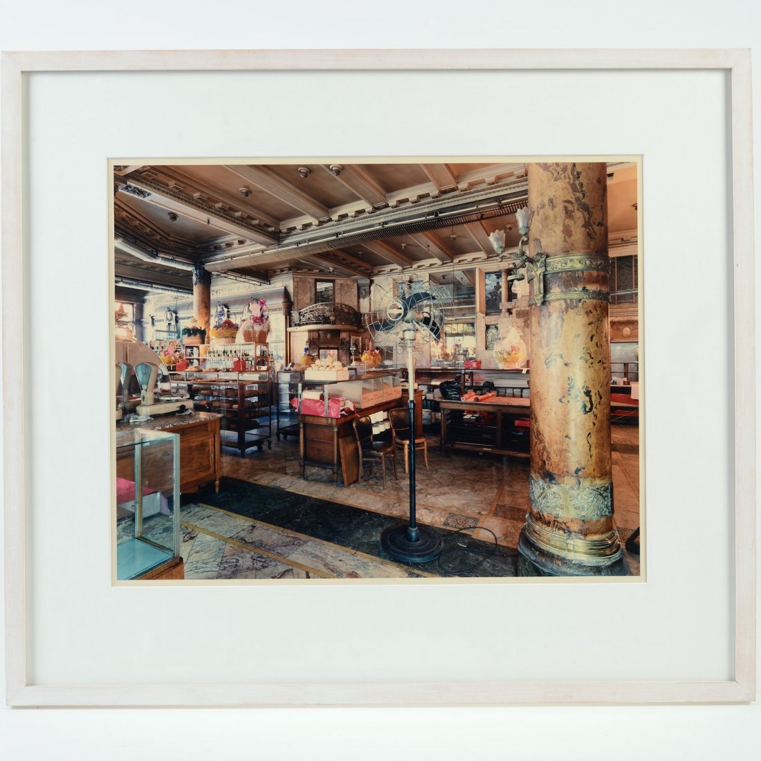 Jim Dow (b. 1942, American), photograph: Jim Dow (b. 1942, American), photograph, "Confiteria Molinas, Buenos Aires, Argentina", 1986, Chromogenic print, no signature found, 16.25" x 20.25" (sight), matted and framed Provenance: From a major