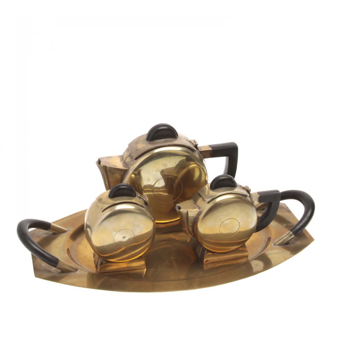 Christofle style Deco silver plated coffee service (1 of 8)