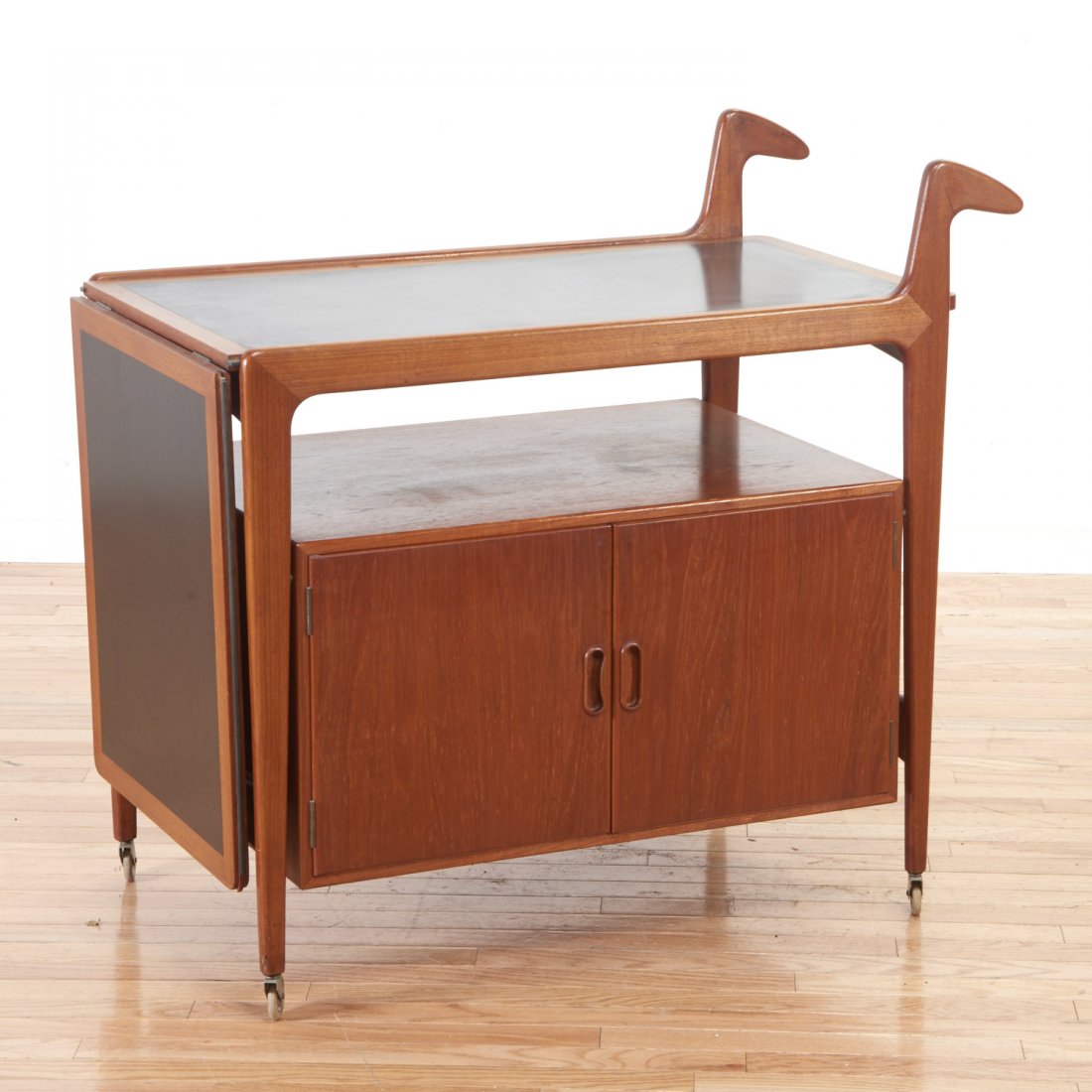 Falster Danish teakwood bar trolley (1 of 6)