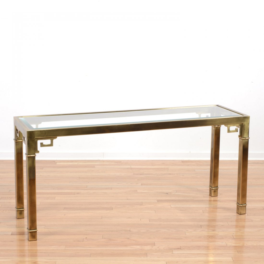 Mastercraft Chinese style brass console table (1 of 4)